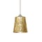 Besa Lighting Nico 4 Cord Pendant, Stone Gold Foil, Satin Nickel Finish, 1x50W Halogen 1XT-5125GF-SN - alternate 1